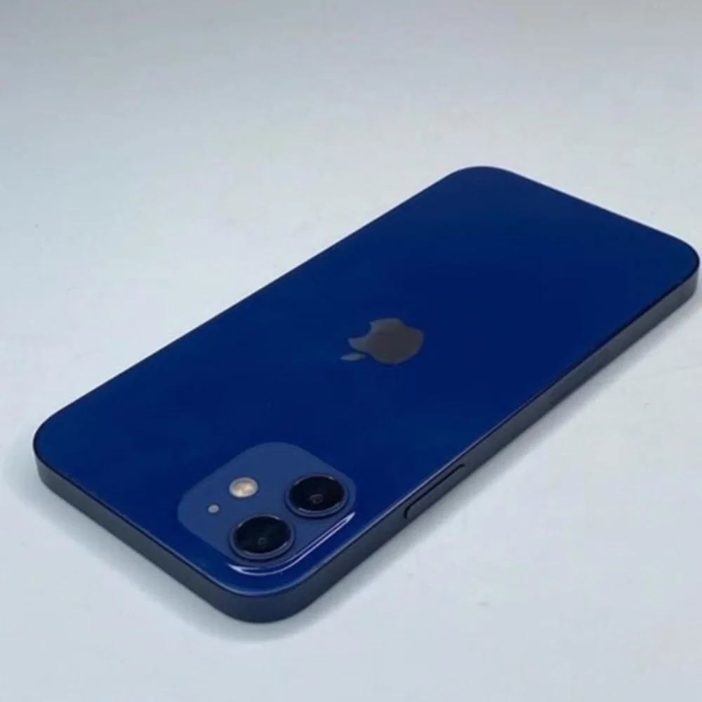 Blue Apple IPhone 12 must be unlocked by a Computer or for Parts.